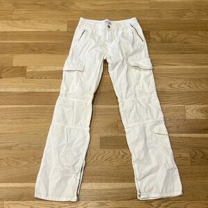 White Zara Cargo Pants